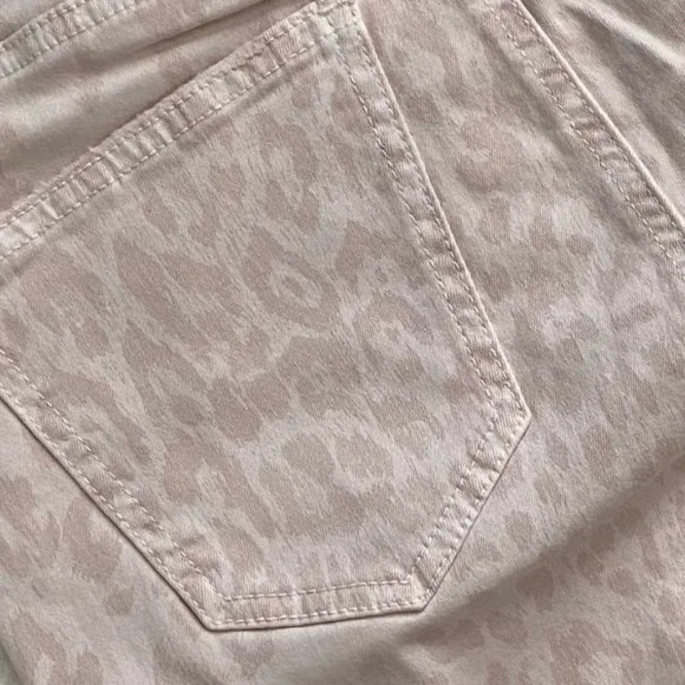 Current Elliott Pink High Waist Leopard Stiletto Jeans Size 25 NEW - Picture 8 of 10